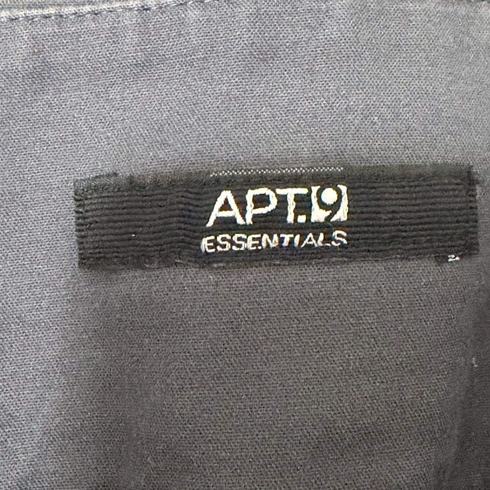 Apt. 9 Essentials Womens Gray Stretch Chino Shorts Size 16 Hook Bar Closure - Picture 4 of 10